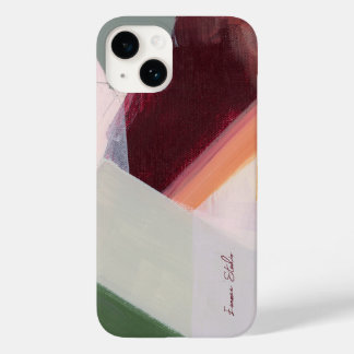 Coque Pour iPhone 14 Art Abstrait moderne coloré Nom personnalisé