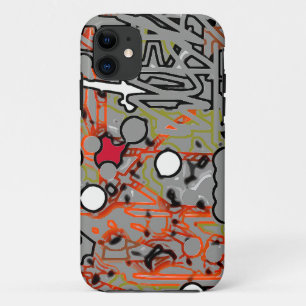 Coque iPhone 11 Art abstrait - peinture numérique