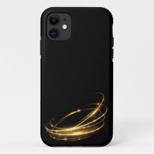 Case-Mate iPhone Case Art abstrait style de ligne spirale dorée