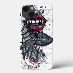Etui iPhone 13 Art Abstrait Vampire