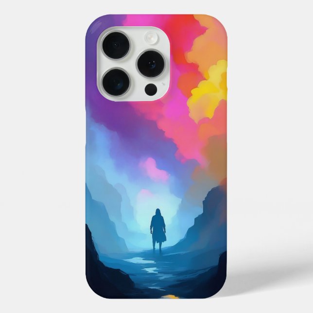 Coques Case-Mate iPhone Art Abstrait vibrant (Verso)