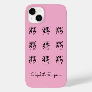 Coque Pour iPhone 14 Plus Art Africain, Monogramme, Danseurs Silhouette