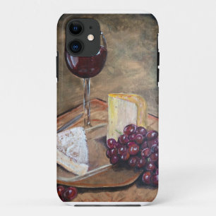 Coque Case-Mate Pour iPhone Art chic de vin et de fromage