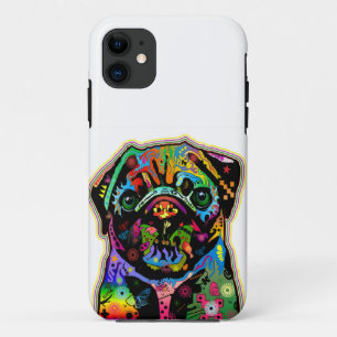 Coque Case-Mate Pour iPhone Art coloré de carlin d'animal familier d'art de