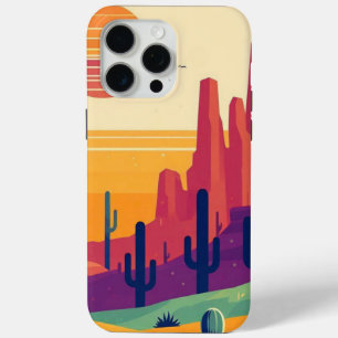 Coque iPhone 15 Pro Max Art coloré du désert du sud-ouest