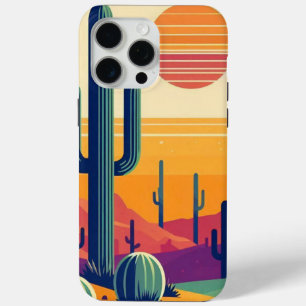 Coque iPhone 15 Pro Max Art coloré du désert du sud-ouest