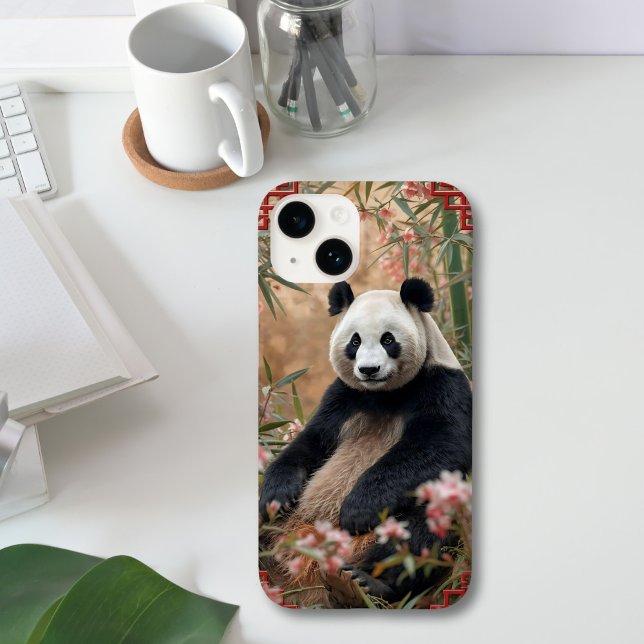 Coques Case-Mate iPhone Art Cute Panda Bear Bamboo (Créateur téléchargé)