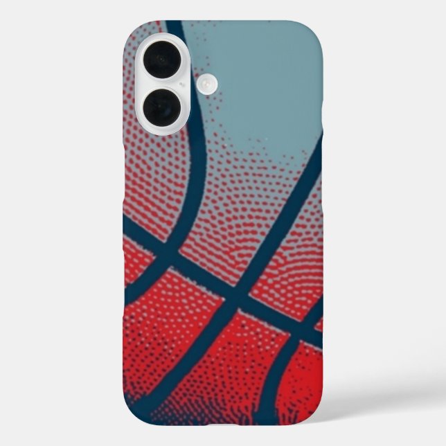 Coques Case-Mate iPhone Art de basketball de style rétro (Verso)