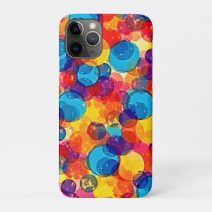 Case-Mate iPhone Case Art de chaos de couleur de cercles qui se chevauch