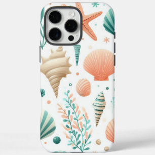 Coques iPhone 16 Pro Max Art de coquillages côtiers