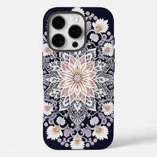 Coques iPhone 16 Pro Art de fleurs fractales