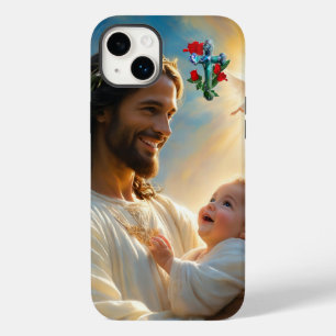 Coque Pour iPhone 14 Plus art de Jésus