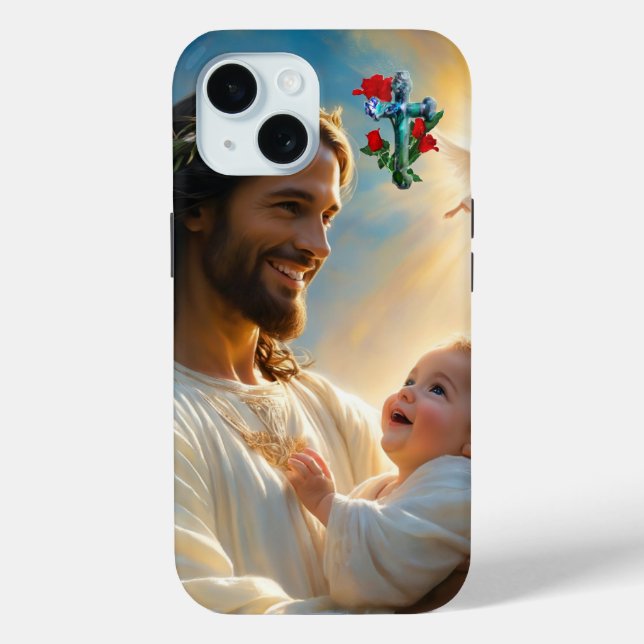 Coques Case-Mate iPhone art de Jésus (Verso)
