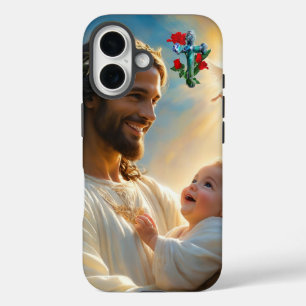 Coque Pour iPhone 16 art de Jésus