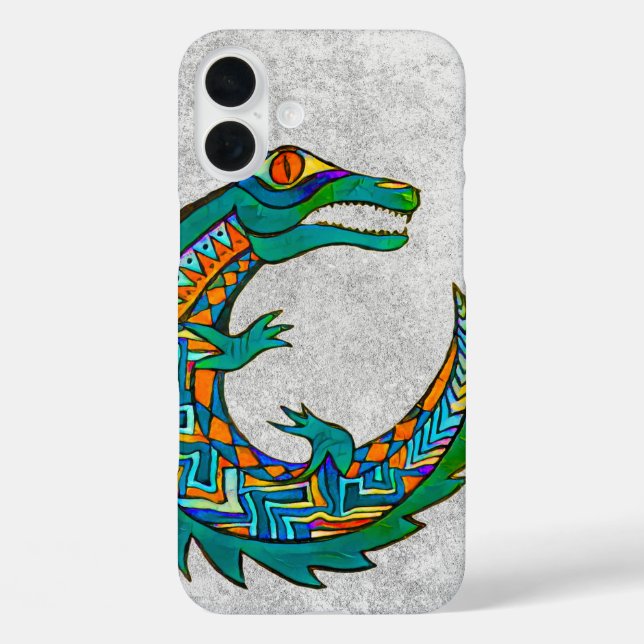Coques Case-Mate iPhone Art de l'alligator tribal (Verso)