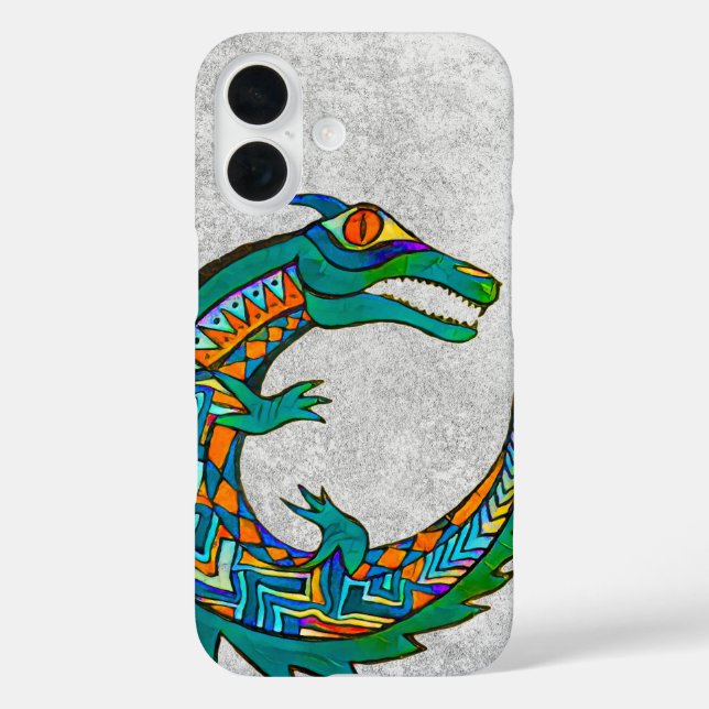 Coques Case-Mate iPhone Art de l'alligator tribal (Verso)