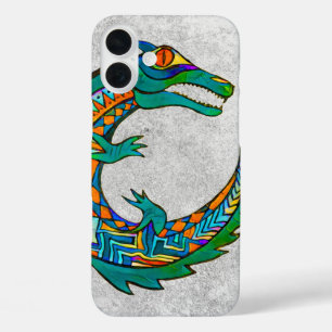 Coques iPhone 16 Plus Art de l'alligator tribal