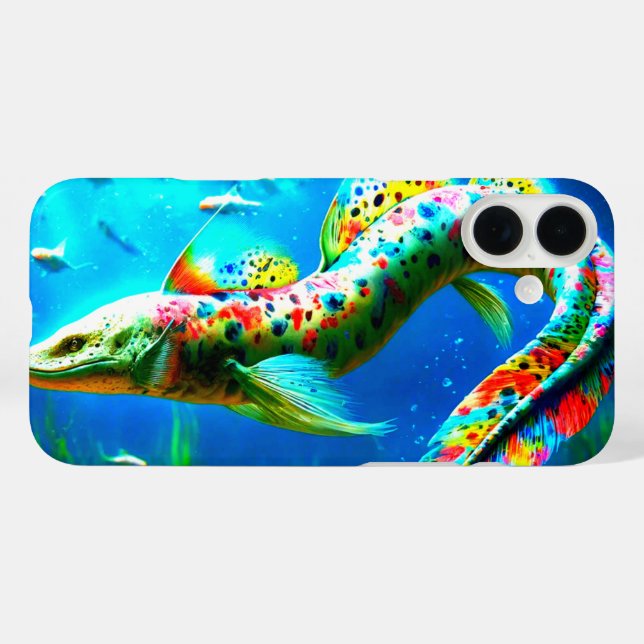 Coques Case-Mate iPhone Art de l'anguille (Verso (horizontal))