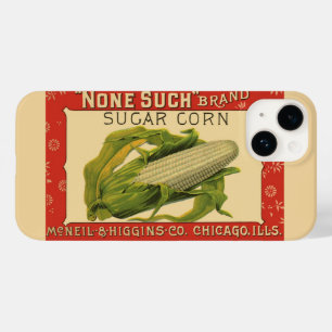 Coque Pour iPhone 14 Art de l'étiquette de légume vintage, None Such Su