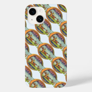 Coque Pour iPhone 14 Art de l'étiquette de produit vintage, Tote Sports