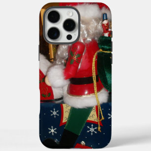 Coques iPhone 16 Pro Max Art de Noël du Père Noël Décoré