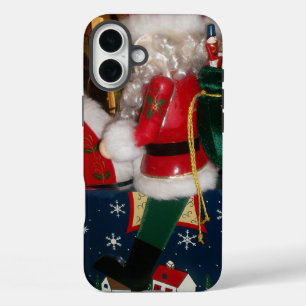 iPhone 16 Plus Case Art de Noël du Père Noël Décoré Imprimé/Design i