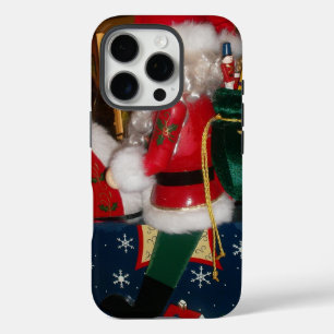 Coques iPhone 16 Pro Art de Noël du Père Noël Décoré Imprimé/Design i