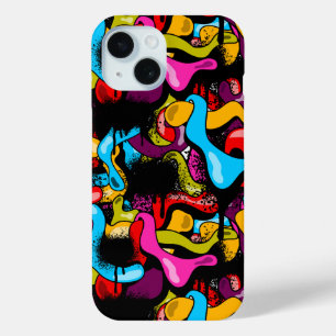 Coque Pour iPhone 15 Art de rue hip hop graffiti coloré