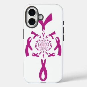 Coque Pour iPhone 16 Art de sensibilisation au cancer du sein Imprimer