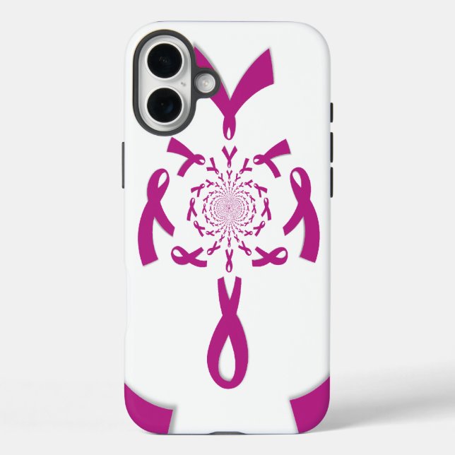 Coques Case-Mate iPhone Art de sensibilisation au cancer du sein Imprimer (Verso)