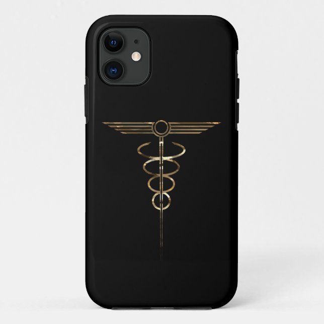 Coques Case-Mate iPhone Art déco Caduceus (Dos)