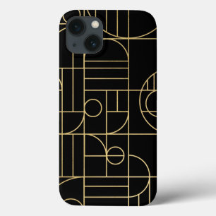 Case-Mate iPhone Case Art Déco géométrique moderne Faux Or/Noir