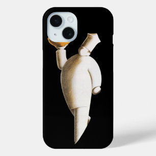 Coque Pour iPhone 15 Art Déco Restaurant Chef, Affaires Vintages