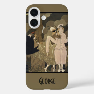 Coques iPhone 16 Art déco vintage, surprise par George Barbier