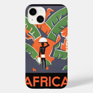 Coques Pour iPhone Art Déco Vintage Voyage, Autochtone dans la Jungle