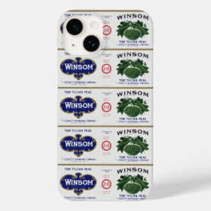Coques Pour iPhone Art d'étiquette de canette de légumes vintage, poi