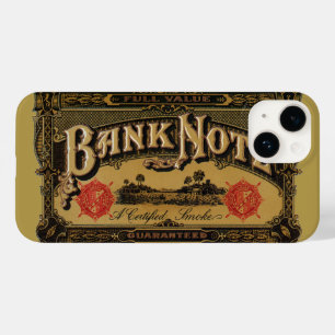 Coques Pour iPhone Art d'étiquette de cigare vintage, billet de banqu