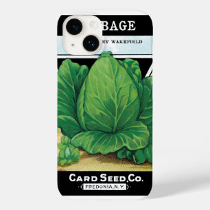 Coques Pour iPhone Art d'étiquette de paquet de graines vintage, chou
