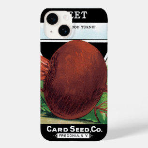 Coques Pour iPhone Art d'étiquette de paquet de graines vintage, légu