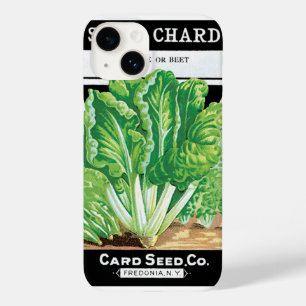 Coque Pour iPhone 14 Art d'étiquette de paquet de graines vintage, légu