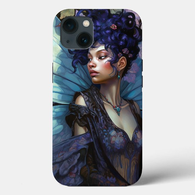 Coques Case-Mate iPhone Art d'Imaginaire Fée Noire Africain (Verso)