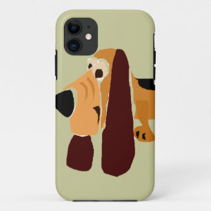 Coque Case-Mate Pour iPhone Art drôle de primitif de Basset Hound