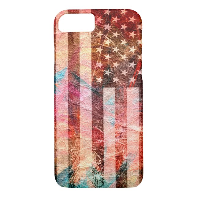 Coques Case-Mate iPhone Art du drapeau américain #2 (Dos)