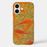 Art en bambou terrestre Vintage Imprimer orange