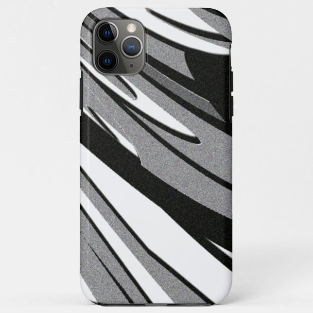 Coques Case-Mate iPhone Art en forme noir et blanc (Dos)