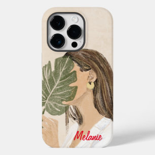 Coque Pour iPhone 14 Pro Art féminin