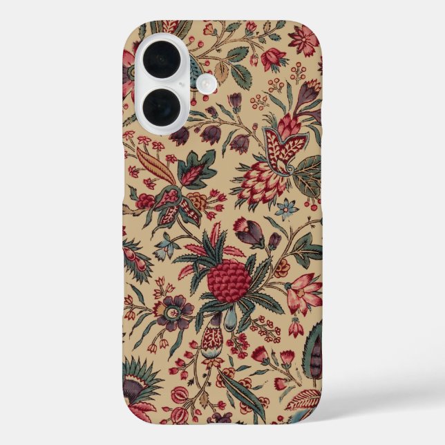 Coques Case-Mate iPhone Art floral de la tapisserie (Verso)