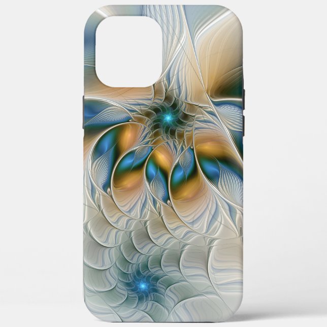 Coques Case-Mate iPhone Art Fractal De L'Imaginaire Abstrait En Plein Esso (Verso)