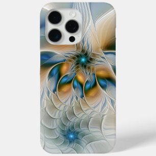 Coque iPhone 15 Pro Max Art Fractal De L'Imaginaire Abstrait En Plein Esso
