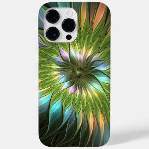 Coque Pour Pour iPhone 14 Pro Max Art Fractal Fleur Imaginaire Coloré Lumineux
